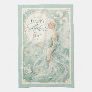 The Ethereal Queen of the Lily Pond Tea Towel