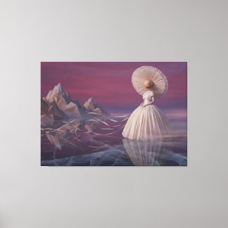 The Ethereal Voyager: Surreal Avant-Garde Fashion  Canvas Print