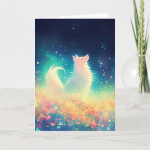 The Ethereal Wolf Night Song Card