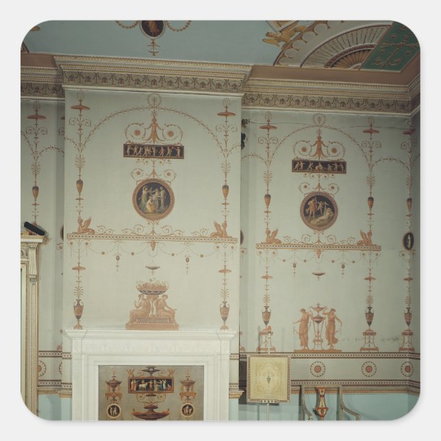 The Etruscan Room, Osterley Park, Middlesex Square Sticker (Front)