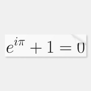 The Euler formula Bumper Sticker