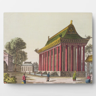 The 'European Palace' at Yuen-Ming-Yuan, illustrat Plaque
