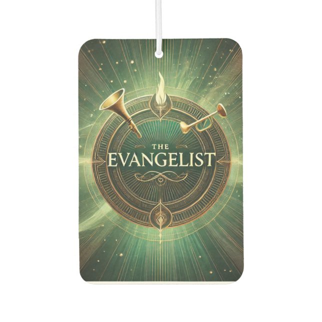 'The Evangelist' Air Freshener: Refresh Your Space Car Air Freshener (Front)