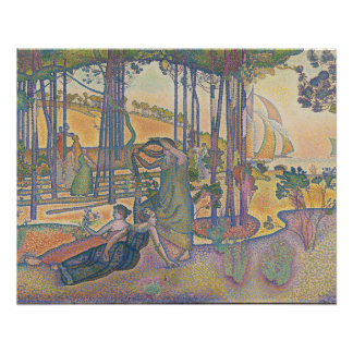 The Evening air by Henri-Edmond Cross Poster