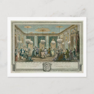 The Evening Dress Ball at the House of Monsieur Vi Postcard