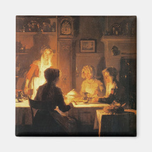 The Evening Meal, c.1900 (oil on canvas) Magnet