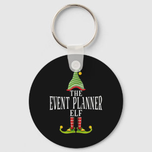 The Event Planner Elf Funny Matching Pajama Xmas  Key Ring