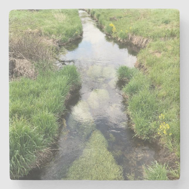 The Everflowing Stream Stone Coaster (Front)