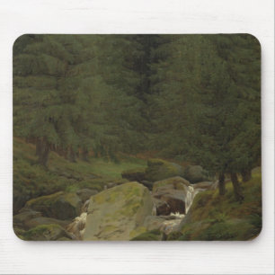 The Evergreens by the Waterfall Mouse Pad