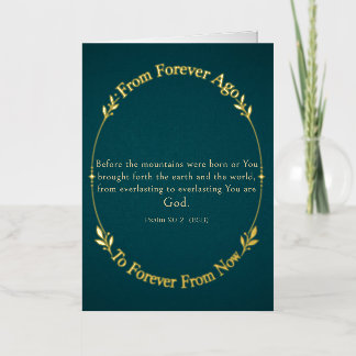 The Everlasting God Christian Encouragement Card