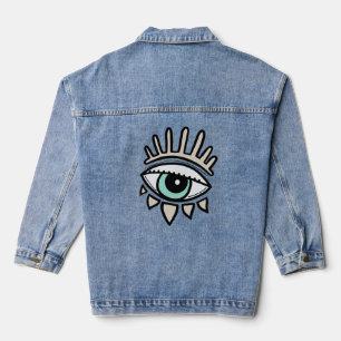 The Evil eye curse protection  Denim Jacket