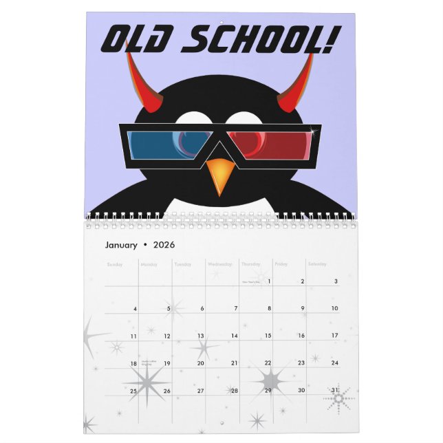 The EVIL PENGUIN™ Cartoon CALENDAR 2012 (Jan 2026)