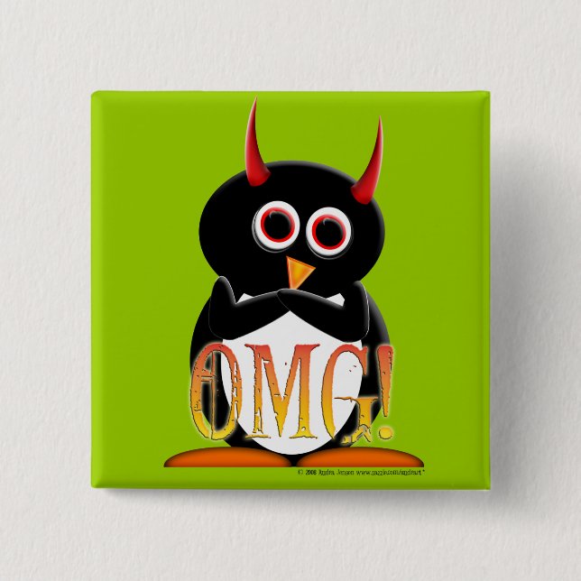 The Evil Penguin Project TM Button (Front)