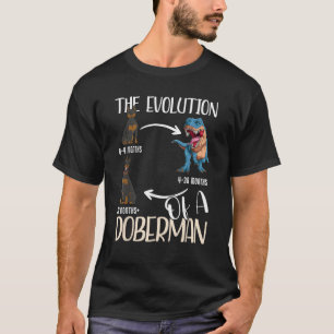 The Evolution Of A Doberman Unisex Adults Black Sh T-Shirt