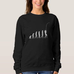 The Evolution Of An Angler - Angler Fishing Fishin Sweatshirt