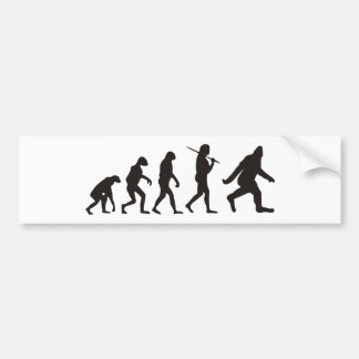 The Evolution Of Bigfoot Bumper Sticker