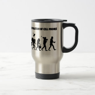 The Evolution Of Cell Phones Travel Mug