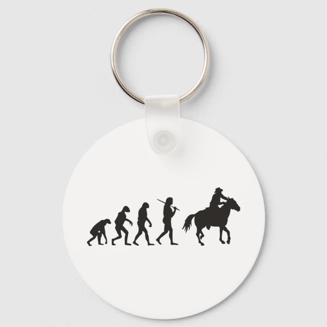The Evolution Of Cowboy Key Ring (Front)