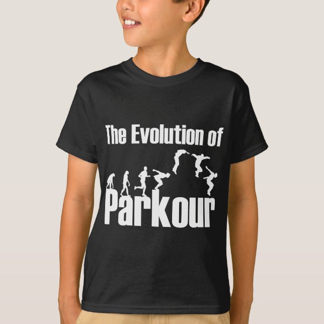 The Evolution of Parkour Freerunning Parkour T-Shirt (Front)