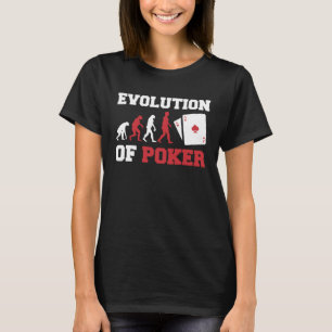 The Evolution Of Poker Pocket Aces Poker T-Shirt