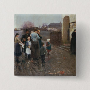 The Examination 15 Cm Square Badge