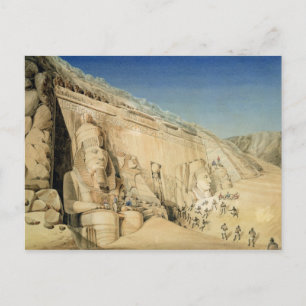 The Excavation of the Great Temple of Ramesses II, Postcard