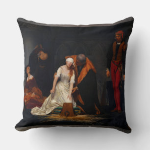 The Execution of Lady Jane Grey by Paul Delaroche Cushion