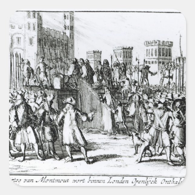 The Execution of the Duke of Monmouth Square Sticker (Front)