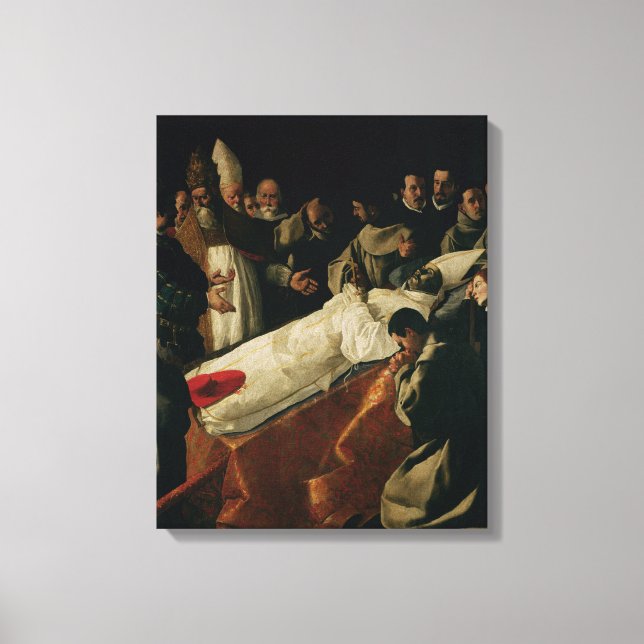 The Exhibition of the Body of St. Bonaventure Canvas Print (Front)
