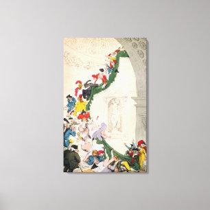 The Exhibition Stare Case, c.1800 Canvas Print