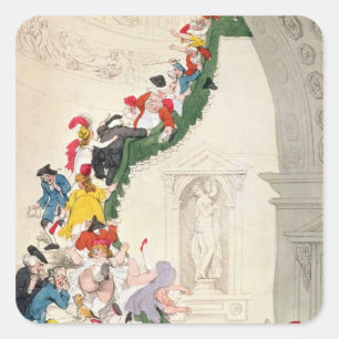 The Exhibition Stare Case, c.1800 Square Sticker