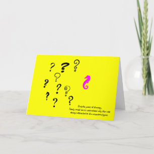 The Existential Seahorse_Years of Therapy Greeting Card