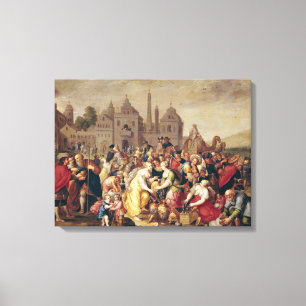 The Exodus or The Vases of the Egyptians Canvas Print