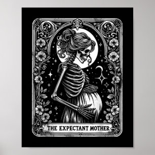 The Expectant Mother Halloween Pregnancy Pregnant  Poster