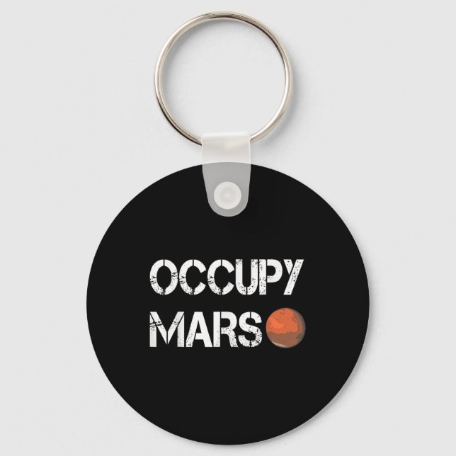 The Explorer Occupy Mars Space  Key Ring (Front)