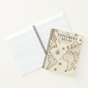The Explorer's Atlas Vintage Travel Notebook