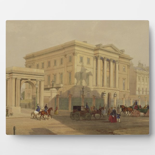 The Exterior of Apsley House, 1853, by J. Dillon ( Plaque (Front)