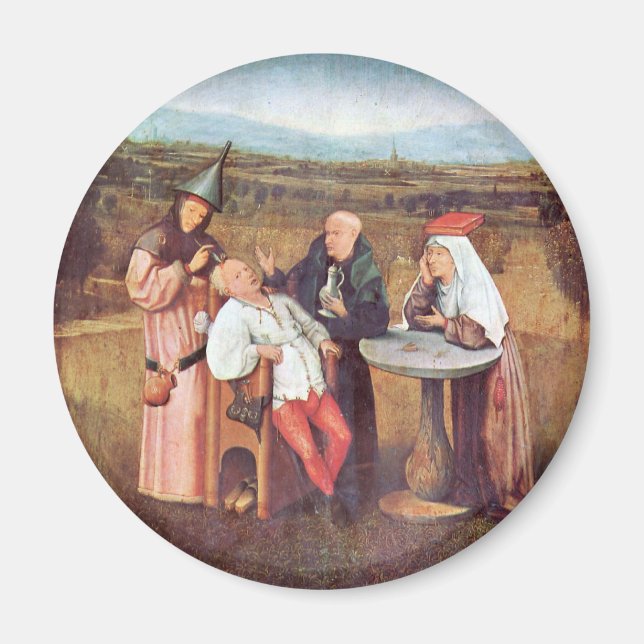 The Extraction of the Stone of Madness Magnet (Front)