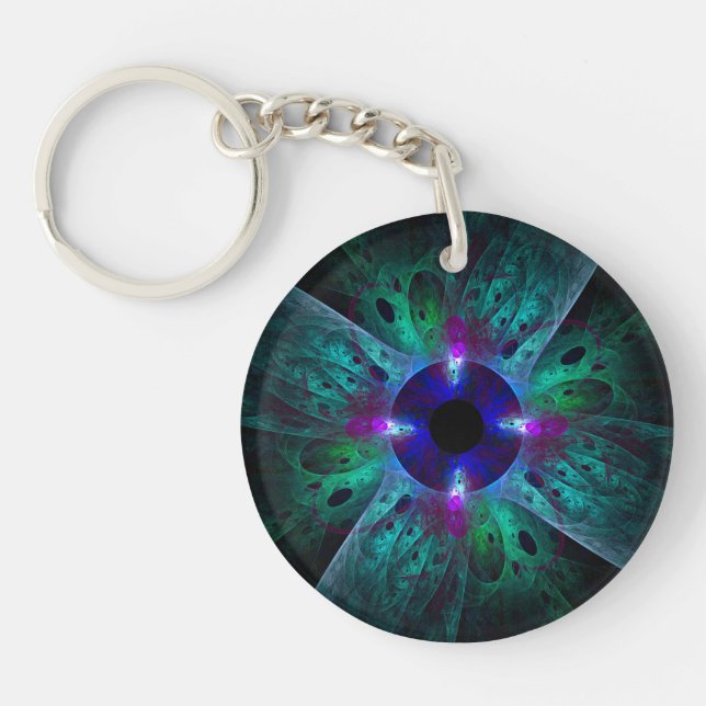 The Eye Abstract Art Key Ring (Front)
