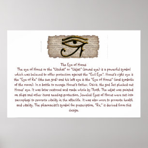 The Eye of Horus Info Poster