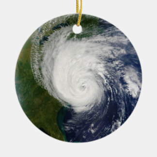 The Eye of Hurricane Isabel September 18 2003 Ceramic Tree Decoration