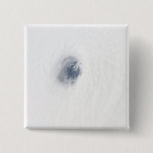The eye of Hurricane Rita 15 Cm Square Badge