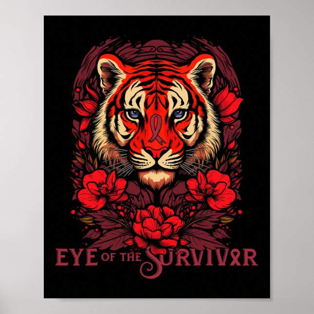 The Eye Of Sickle Cell Survivor Strong Sickle Cell Poster (Front)