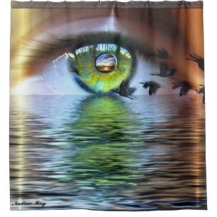 The Eye of the Beholder Shower Curtain