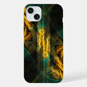 The Eye of the Jungle Abstract Art iPhone 15 Plus Case