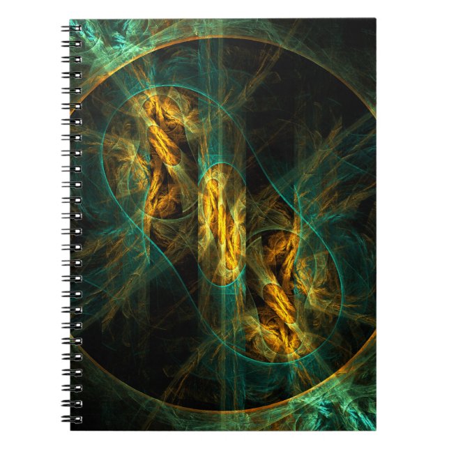 The Eye of the Jungle Abstract Art Notebook (Front)