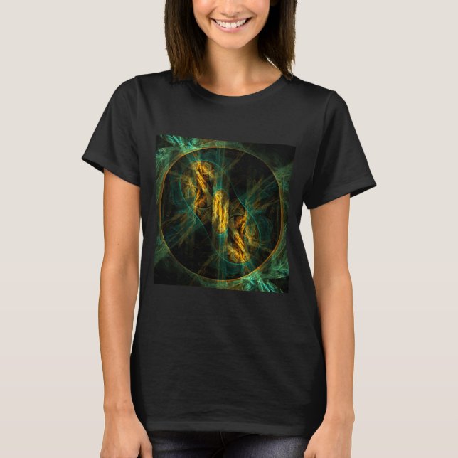 The Eye of the Jungle Abstract Art T-Shirt (Front)
