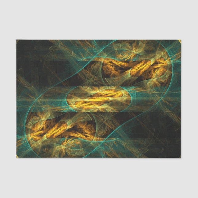 The Eye of the Jungle Abstract Art Tissue Paper (Front)