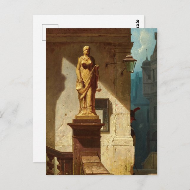 The Eye of the Law, Justice by Carl Spitzweg Postcard (Front/Back)