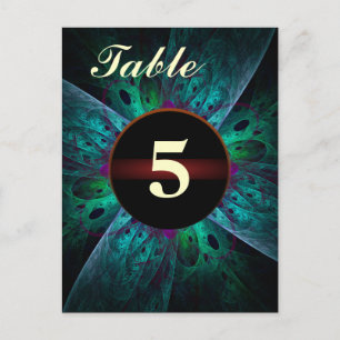 The Eye Table Number Postcard